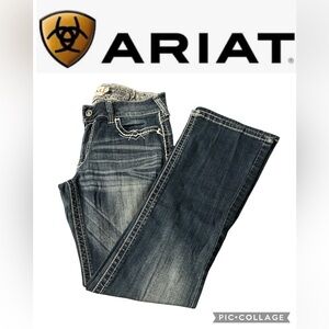 Ariat Blue Flare Wide Leg Jeans with Vintage Appeal